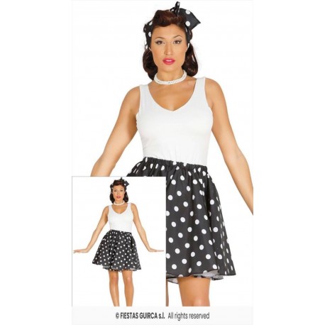 Costume gonna donna anni 50/60  a pois carnevale