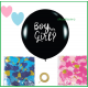 Boy or girl baby shower  nascita sesso bimbi maschio o femmina kit 