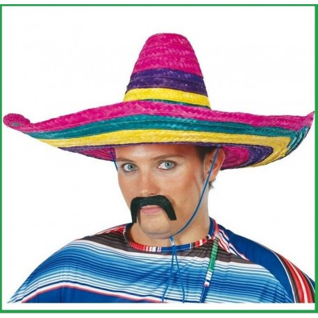 Sombrero messicano cappello multicolore adulto fiesta