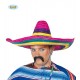 Sombrero messicano cappello multicolore adulto fiesta