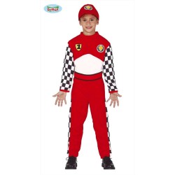 Costume pilota formula 1 Driver vestito tuta rossa