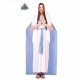 Costume da Madonna Maria vergine vestito bianco donna 