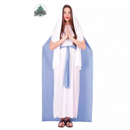 Costume da Madonna Maria vergine vestito bianco donna 