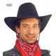 CAPPELLO COW BOY NERO CARNEVALE