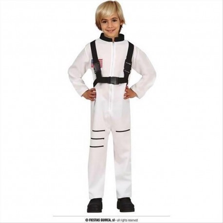 Costume astronauta della nasa bambino tuta bianca 