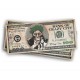Banconote finte mister smile jocker 7,5 6X15 dollaro in carta 