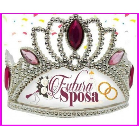 Corona Futura sposa tiara gadget addio nubilato