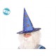 Cappello da mago merlino azzurro