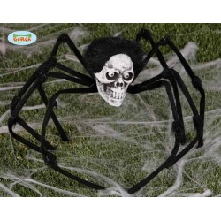 RAGNO CON  TESTA SCHELETRO CM 85  HALLOWEEN CARNEVALE