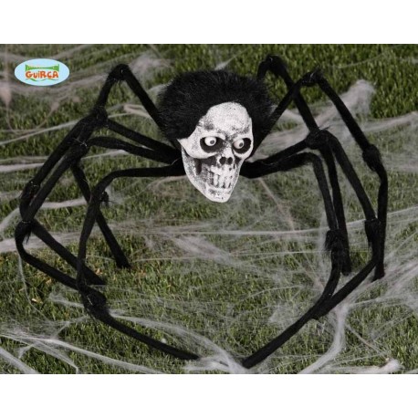 RAGNO CON  TESTA SCHELETRO CM 85  HALLOWEEN CARNEVALE