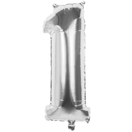 Palloncino numero 1 2 3 4 5 6 7 8 9  0 argento cm 102
