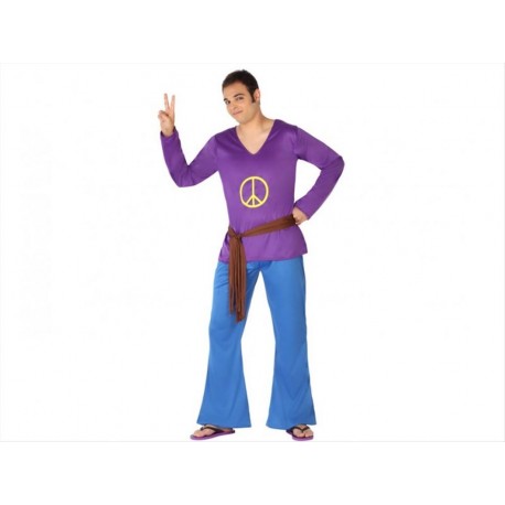Costume hippie figlio dei fiori uomo taglia M/L