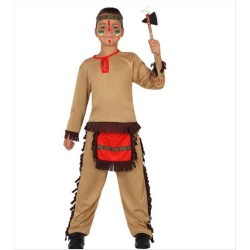 Costume indiano pellerossa bambino taglia 5/6 anni