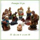 Statuine presepe natività set 11 personaggi completo