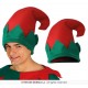 Cappello elfo aiutante di babbo natale cappellino natalizio