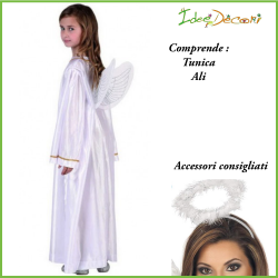 Costume Angelo Bambino bambina 5/6 anni