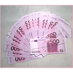 Banconote 500 euro fac-simile100 pezzi 