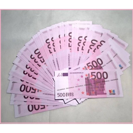 Banconote 500 euro fac-simile100 pezzi 