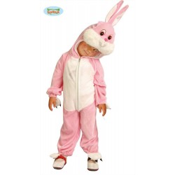 COSTUME CONIGLIETTO ROSA 12/24 MESI CARNEVALE