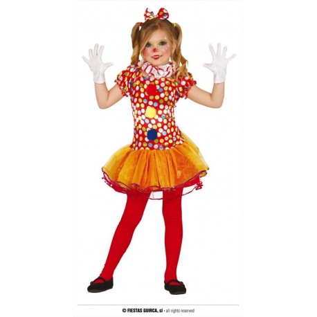 Costume clown pagliaccio bambina