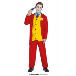 Costume da Jocker pagliaccio horror Mr smile uomo