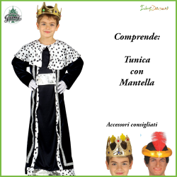 Costume re magi magio blu bambino vestito 