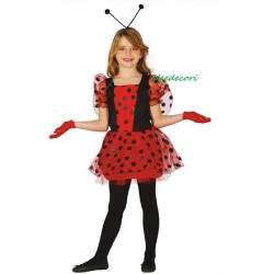 Costume coccinella bambina con cerchietto animale