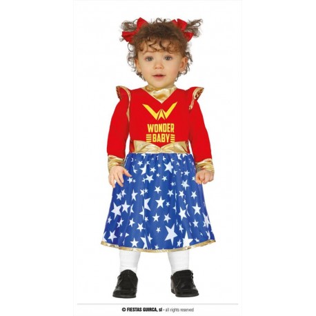 Costume super eroina neonata bambina