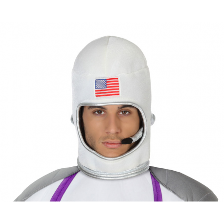Cappello astronauta uomo bianco in feltro pilota astronave 
