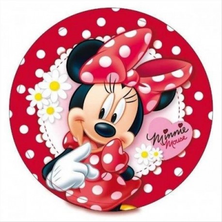 Cialda  per torta in ostia Minnie compleanno decorazione