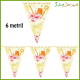 Bandierine cresima festone 6 metri striscione 