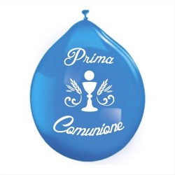 Palloncini Prima Comunione celeste 20 pz latice  26 cm 