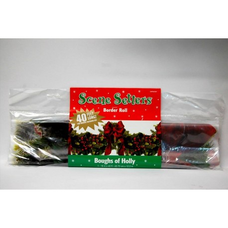 GHIRLANDA DECORAZIONE NATALE 0,45X12,2 METRI