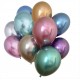 Palloncini colorati  cromati da 12" cm30 in latice metallici 