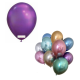 Palloncini colorati  cromati da 12" cm30 in latice metallici 