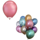 Palloncini colorati  cromati da 12" cm30 in latice metallici 