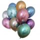 Palloncini colorati  cromati da 12" cm30 in latice metallici 