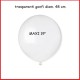 Palloncini trasparenti maxi 19" diametro 48 cm 