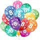 Palloncini numero otto 8 anni in lattice colori assortiti 