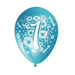 Palloncini numero uno 1 in lattice 25 pezzi assortiti