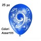 Palloncini  compleanno numero nove 9 anni assortiti 