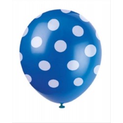 Palloncini pois blu compleanno batttesimo festa