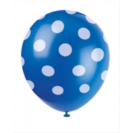 Palloncini pois blu compleanno batttesimo festa