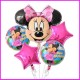 Palloncini Minnie cm 70 kit 5 pezzi festa compleanno battesimo