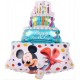 Palloncino Topolino Mickey con numero + scritta happy birthday  