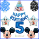Palloncino Topolino Mickey con numero + scritta happy birthday  