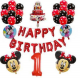Palloncino Minnie con numero+ happy birthday MAXI kit 29 pz
