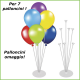 Porta palloncini supporto con base +  stecchette Kobwa Set per centrotavola
