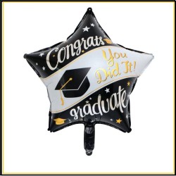 Palloncino laurea laureati  22" cm 56 addobbo festa fai da te