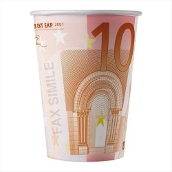 Bicchiere in carta  euro cm 140x270 coordinato tavola 